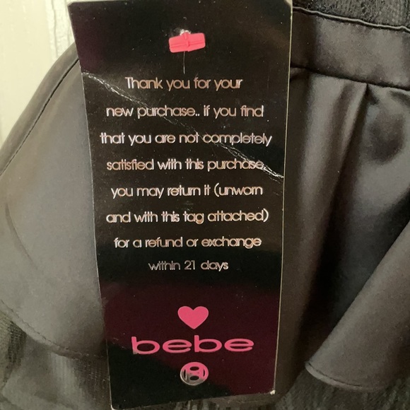 Bebe Randi STRPLESS RFL&FThR DRESS size XXS - Picture 3 of 6